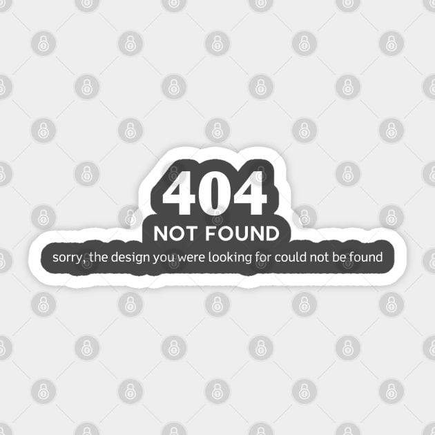 404 not found Sticker by FPhouse